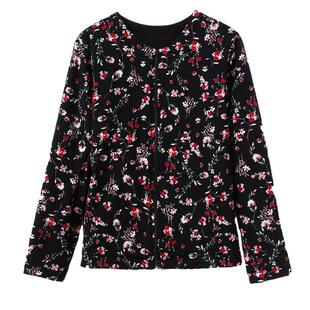 桑蚕丝小棉袄女保暖衣中老年贴身内穿花色棉衣丝绵显瘦加厚妈妈装