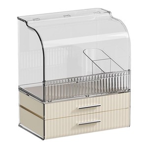 化妆品收纳盒桌面抽屉式整理盒防尘大容量梳妆台高级感面膜置物架