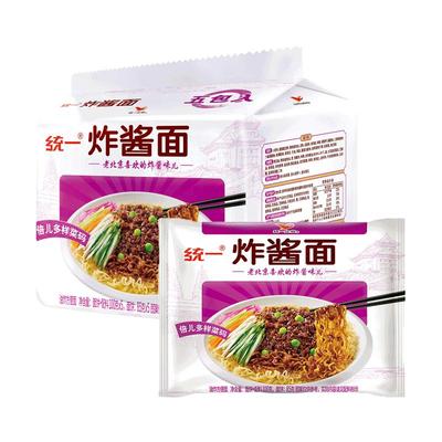 统一炸酱面老北京风味五连包夜宵