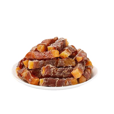 狗狗零食鸭肉干绕红薯宠物磨牙棒