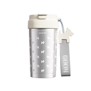 GOOM保温杯咖啡吸管2026女生新款高颜值大容量陶瓷内胆保冷水杯子