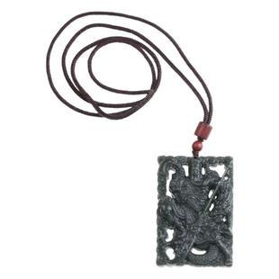 和田玉大刀关公吊坠男霸气镂空玉牌玉石武财神挂件玉坠项链车配饰