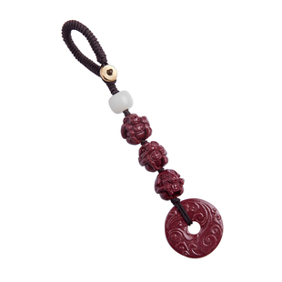 朱砂生肖三合六合平安挂件本命年属马虎龙车钥匙扣护身符包挂吊坠