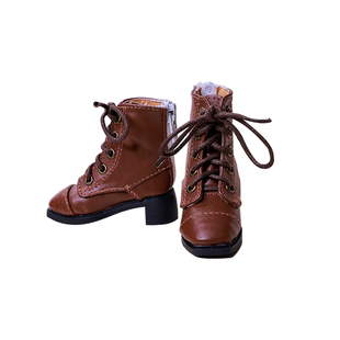 bjd四分娃鞋白薇花糕体3色皮鞋高帮女msd龙熊妹mdd家do靴guy咔咔