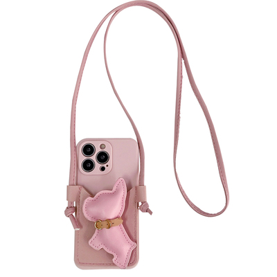 日韩斗牛犬腕带卡包手机壳斜跨