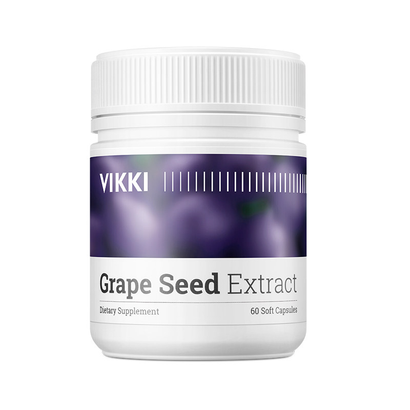 VIKKI进口葡萄籽粉胶囊提取物精华片opc原花青素食用维生素淡斑