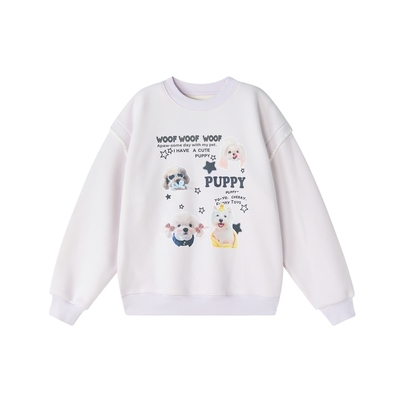 笛莎童装女童卫衣2025秋冬季女大童儿童女孩套头圆领加绒加厚上衣