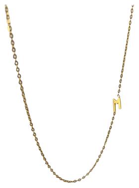 甜美风超细温柔字母不褪色项链