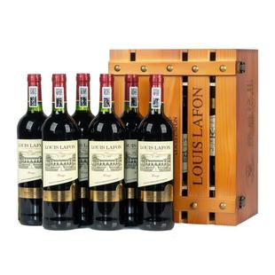 官方正品路易拉菲红酒整箱法布朗侯爵法国原瓶进口干红葡萄酒13度