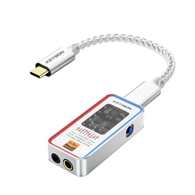 TypeC小尾巴无损HIFI耳放DAC音频解码放大器4.4平衡双CS43198声卡
