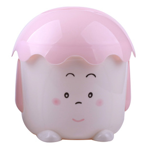 茶花创意纸抽盒卷纸筒盒桌面茶几纸巾盒可爱卷纸收纳盒客厅抽纸盒