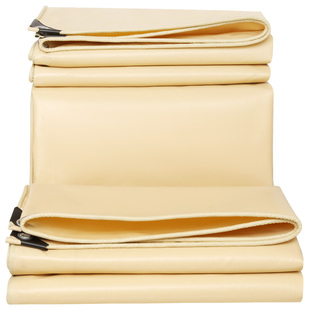 米色油布雨蓬布防水防晒布耐晒防水布室外遮阳布遮阳帘户外放水布