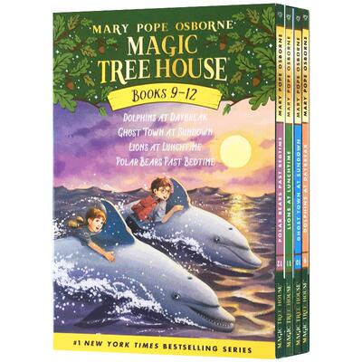 预售【送音频】英文原版进口神奇树屋9-12册Magic Tree House Volumes Boxed Set中小学章节桥梁书Magictreehouse的书屋