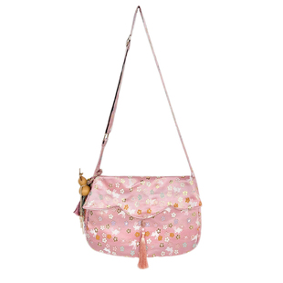 原创汉服货郎包莲花包唐风斜挎布包可调节包带可装13寸电脑A4纸