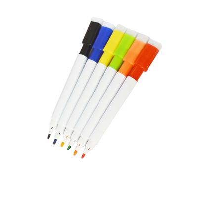 8色水性白板笔可擦儿童无毒水中漂浮笔悬浮笔彩色大容量黑板笔