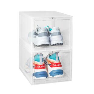 GOTO篮球鞋收纳透明鞋盒防氧化鞋架亚克力鞋子省空间收纳盒神器