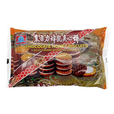 华声朱古力蜂乳夹心饼干老式巧克力夹心饼蜂蜜饼干8090后怀旧零食