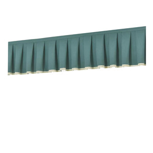 定制全遮光窗帘帘头成品窗幔头款式自粘魔术贴免安装顶上漏光帘头