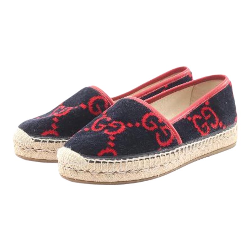 中古Gucci古驰鞋レディース帆布
