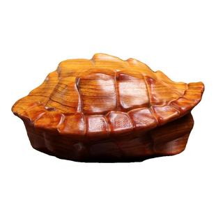 天然崖柏木富甲天下实木雕刻龟壳挂件文玩手把件创意礼物寓意摆件