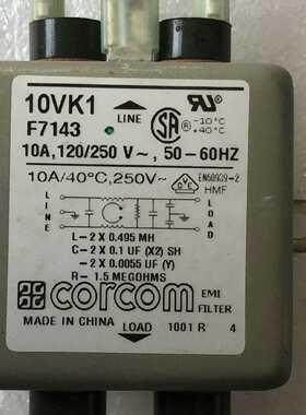 10VK1F7143CORCOM滤波器拍前询价下单