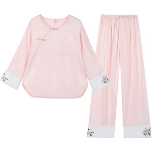 睡裙女夏季薄款春秋冰丝绸2026年新款真丝吊带两件套性感睡衣睡袍