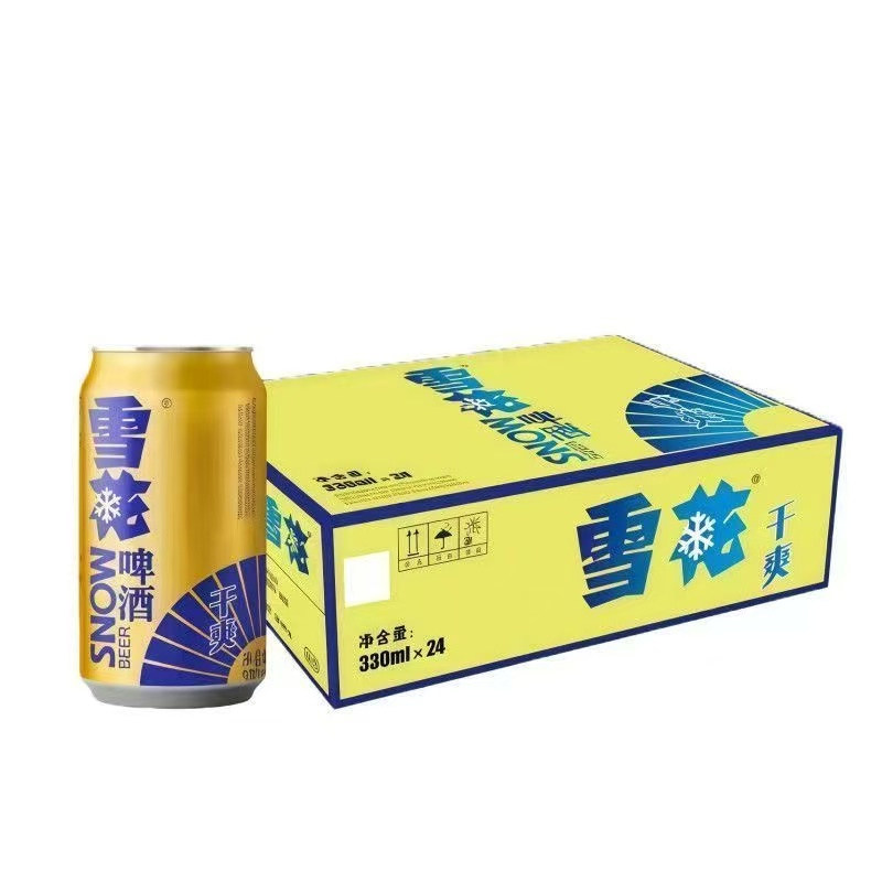 雪花干爽啤酒330ml罐装