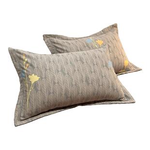 加厚纯棉枕套全棉枕头套2026年新款48cmx74cm一对装单人家用枕皮