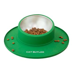 猫管家防打翻猫碗不易打翻狗碗食碗盆宠物吸盘固定不锈钢猫咪水碗