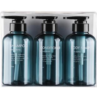 ins北欧风洗护三件套分装瓶大容量洗发水护肤素沐浴露家用按压式