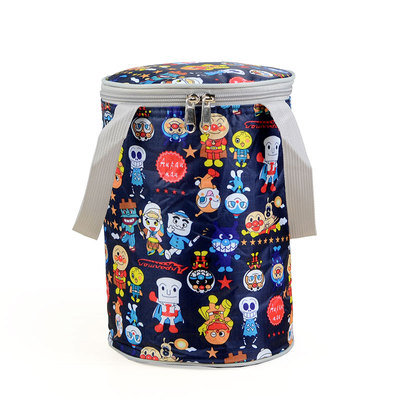 圆形保温饭盒袋卡通防水大容量