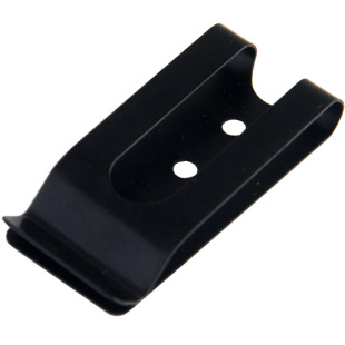 黑色手机套夹子配件腰带锰钢夹手工腰包手电筒刀鞘套皮带弹片夹扣