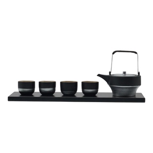 新中式功夫茶具套装禅意手提茶壶茶杯摆件酒店会所茶室客厅装饰品