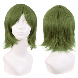 cos动漫反翘万用30CM假毛 cosplay短毛MSN收脸彩色汉子顺毛短发