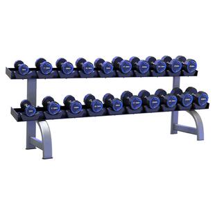 健身房专用哑铃套装商用家用固定重量纯钢哑铃包胶全套哑铃带架子