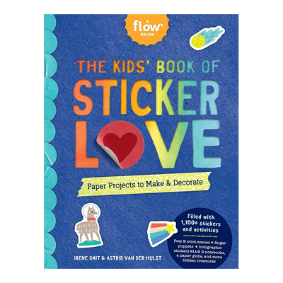 【预售】儿童贴纸爱之书 The Kids\' Book of Sticker Love 6岁以上少儿手作互动活动书 英文原版 进口图书书籍