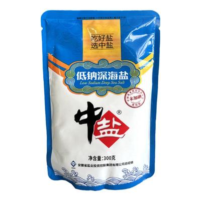 中盐低钠深海盐不含抗结剂加碘