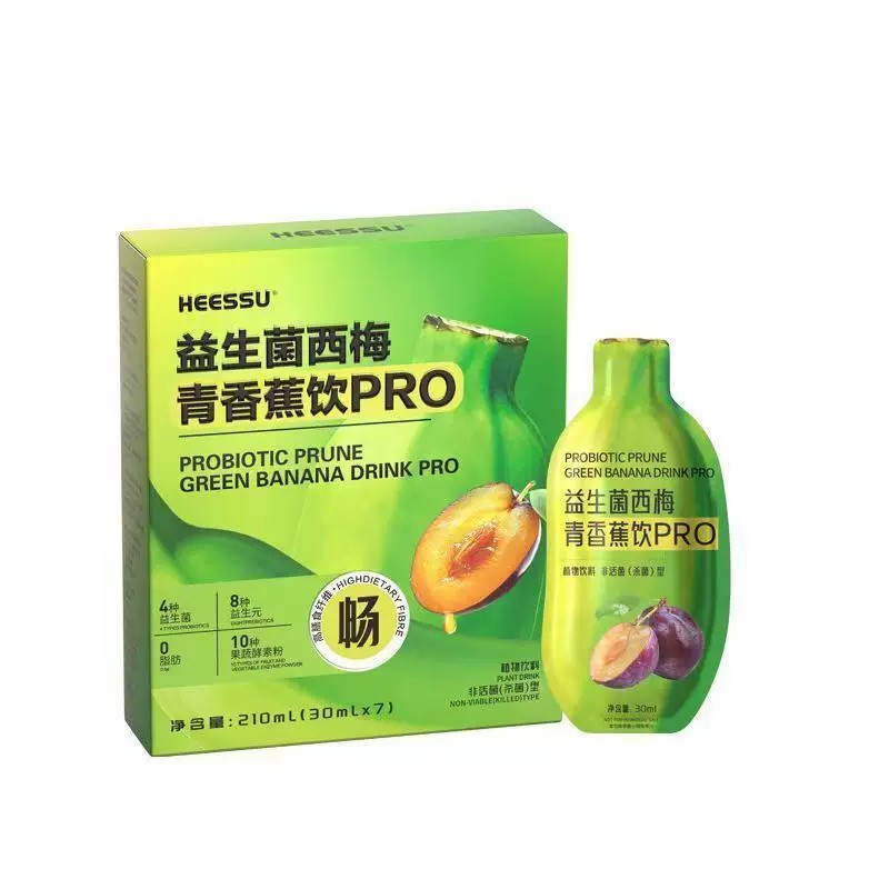 HEESSU益生菌西梅青香蕉饮香蕉饮果蔬膳食纤维益生菌浓缩发酵液