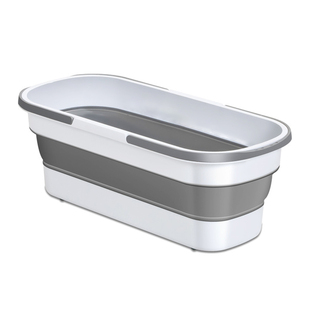 可折叠拖把桶平板拖把水桶家用拖地伴侣涮洗拖布塑料收纳手提水盆