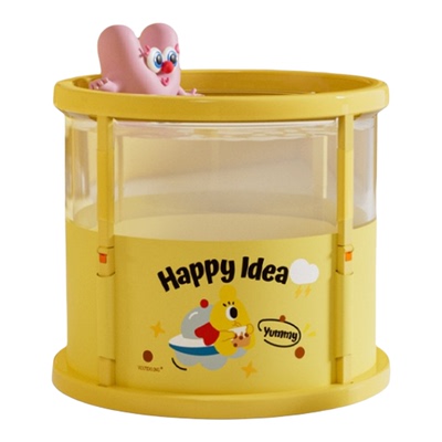 Voutdoing半透明游泳桶家用宝宝浴桶可折叠免安装亲子戏水游泳桶