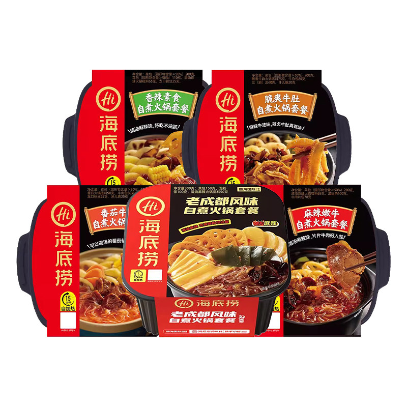 海底捞自热火锅盒装自煮火锅
