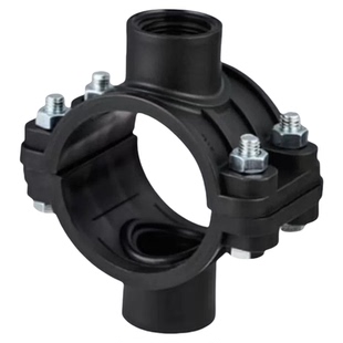 PE pvc管鞍座四通增接口农业灌溉阀门开关接头分水鞍铂莱斯特