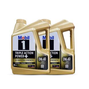 Mobil美孚一号全合成汽机油0W-40 SP金装进口发动机保养4L*2