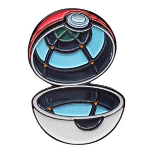 宝可梦精灵球金属胸针宠物小精灵书包装饰徽章钥匙扣动漫周边挂件