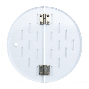 圆形鱼缸防跳盖透明亚克力盖板洞洞板定制创意鱼缸改造带孔隔板