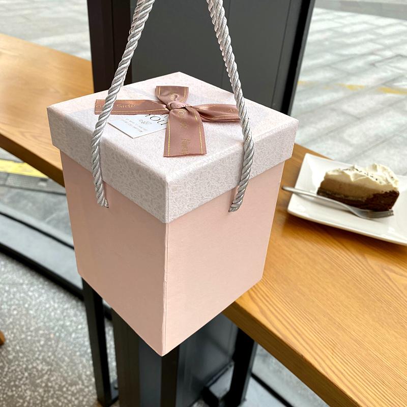 小清新手提礼物盒包装盒盒子盒礼品盒男女学生陶瓷杯水杯空盒生日