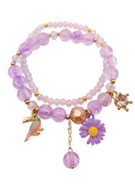 不规则水晶锆石福气牛好运手链