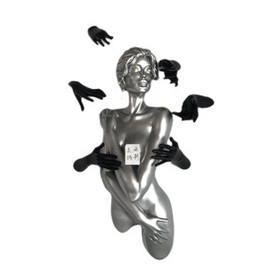 展览馆电影院KTV健身房足浴按摩院网红艺术墙面装饰品女郎壁挂饰