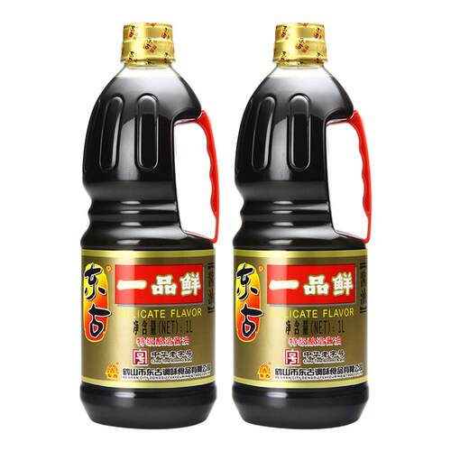 东古一品鲜酱油1L*2瓶黄豆酿造蒸鱼拌饭豉油家用调味品特级生抽