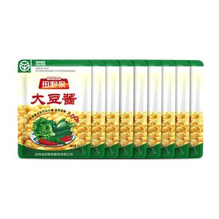 田野泉大豆酱100g*9袋农家酱 绿色食品天然晾晒 酱香浓郁开袋即食